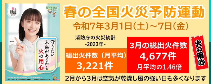 春の全国火災予防運動（2025年）